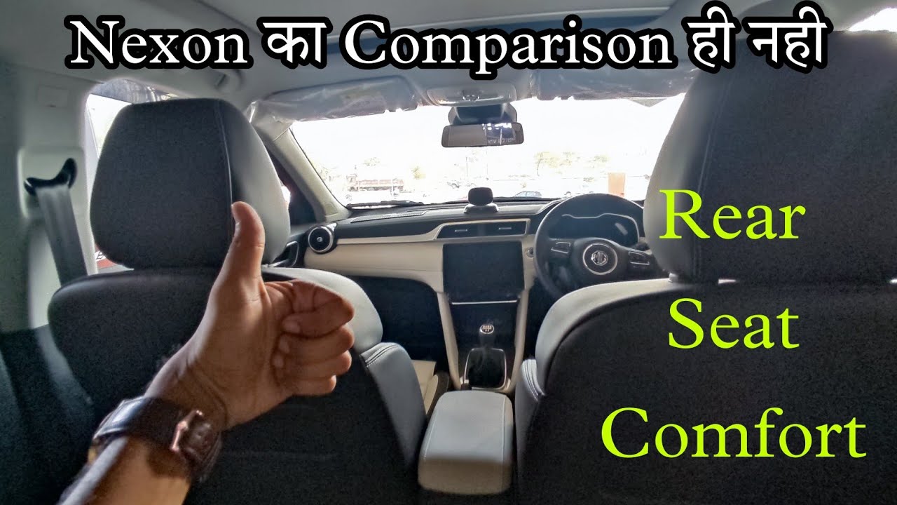 Tata Nexon Vs MG Astor - Rear Seat Comparison
