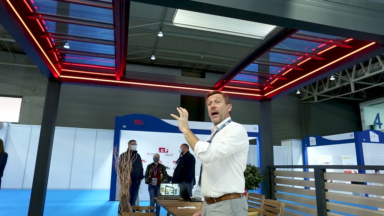 Demo Pérgola de techo móvil, la única con cubierta modular