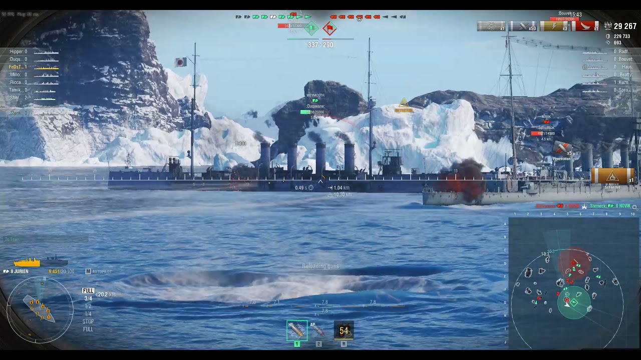 World of Warships 2021 Tier 2 Fight