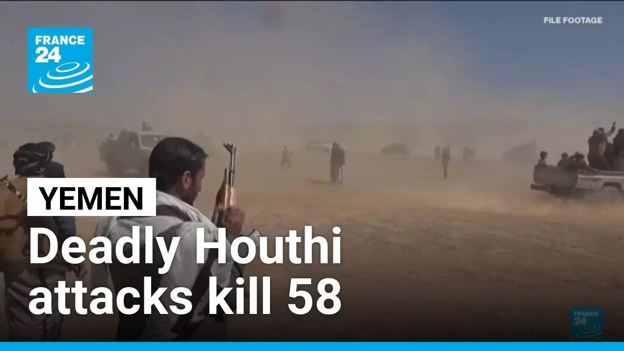 Houthi missile attacks target Saudi-backed Yemeni government, dozens killed &bull; FRANCE 24 English