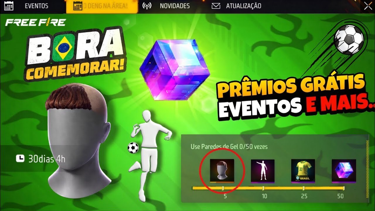 AI SIM!! PR&Ecirc;MIOS DA ATUALIZA&Ccedil;&Atilde;O, CABELO DO RONALDO E CUBO M&Aacute;GICO NO FREE FIRE