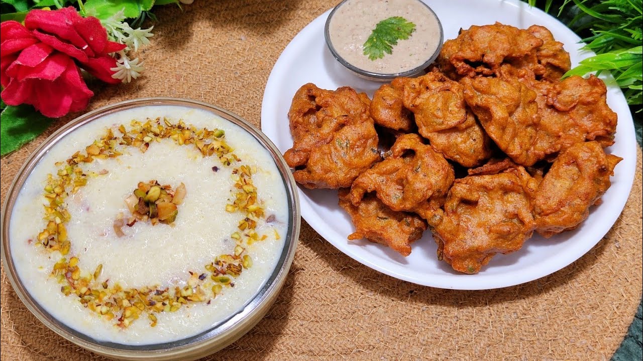 व्रत में बनाए सुपर टेस्टी creamy खीर और mix veg क्रिस्पी करारे पकोड़े आसान तरीके से |#vratrecipe 😱🤤😋