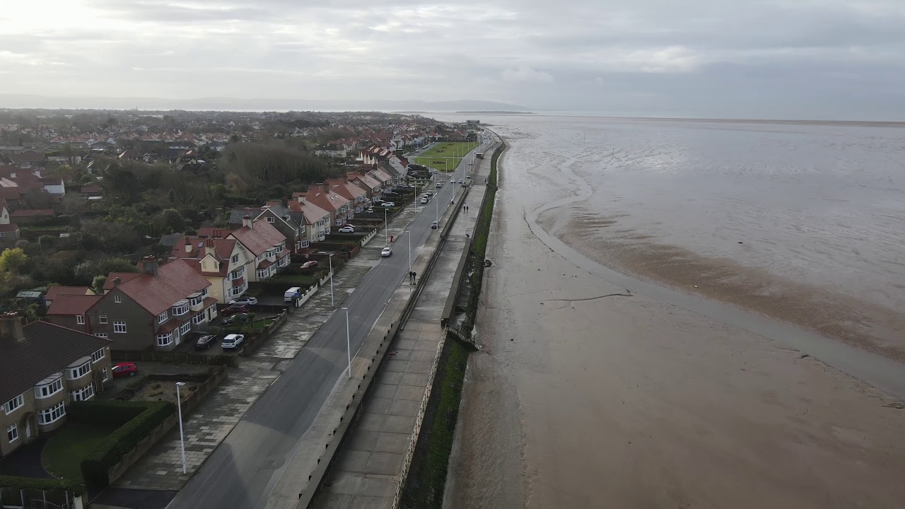 Meols Parade Wirral By Drone