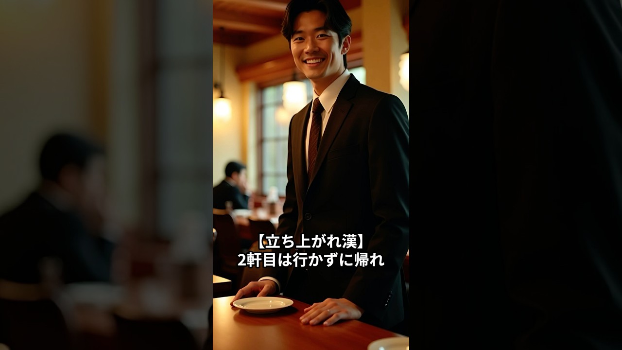 【立ち上がれ漢】2軒目は行かずに帰れ　