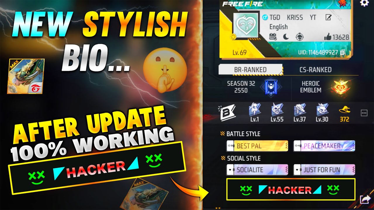 How To Write Colour Text In Free Fire || Free Fire Stylish Bio || Free Fire Signature After Update