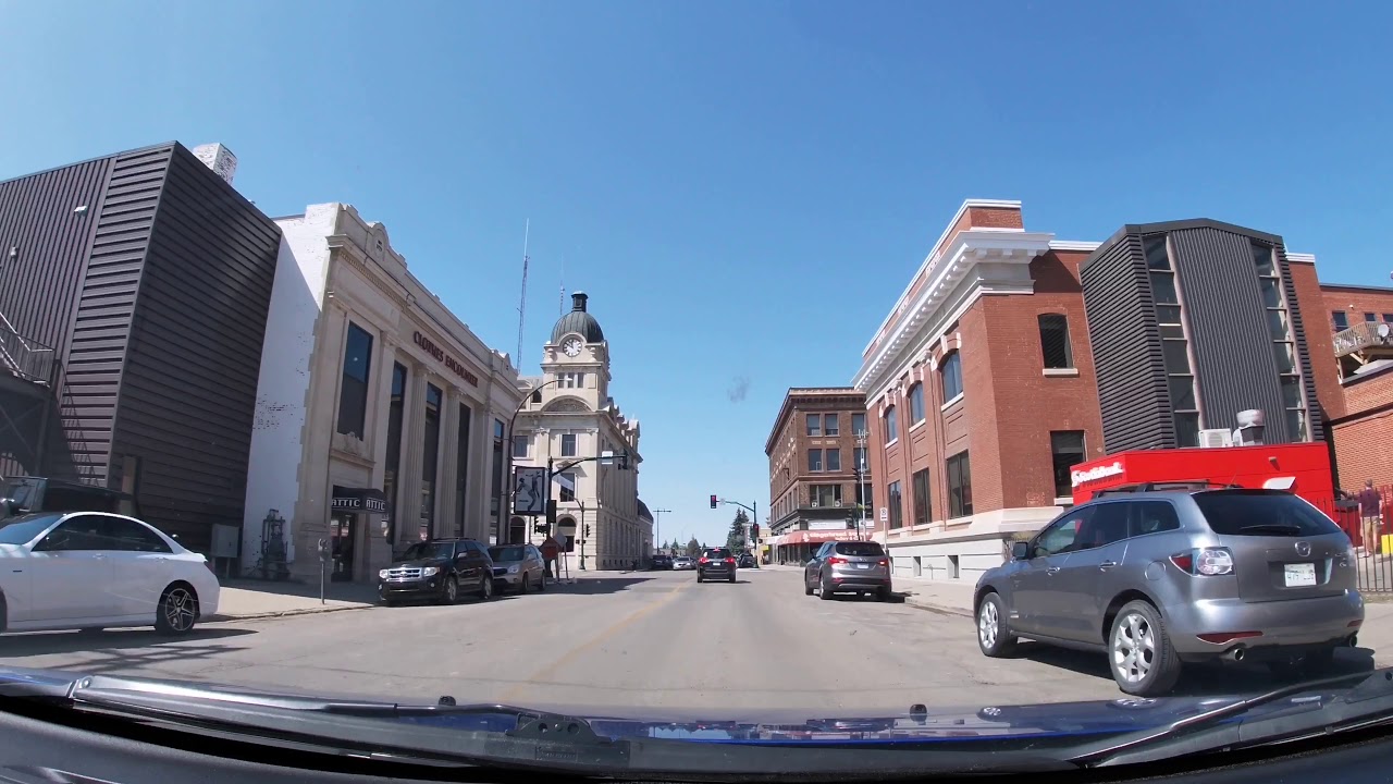 Moose Jaw 4K - Driving Downtown Tour! A Little City in the Prairies!