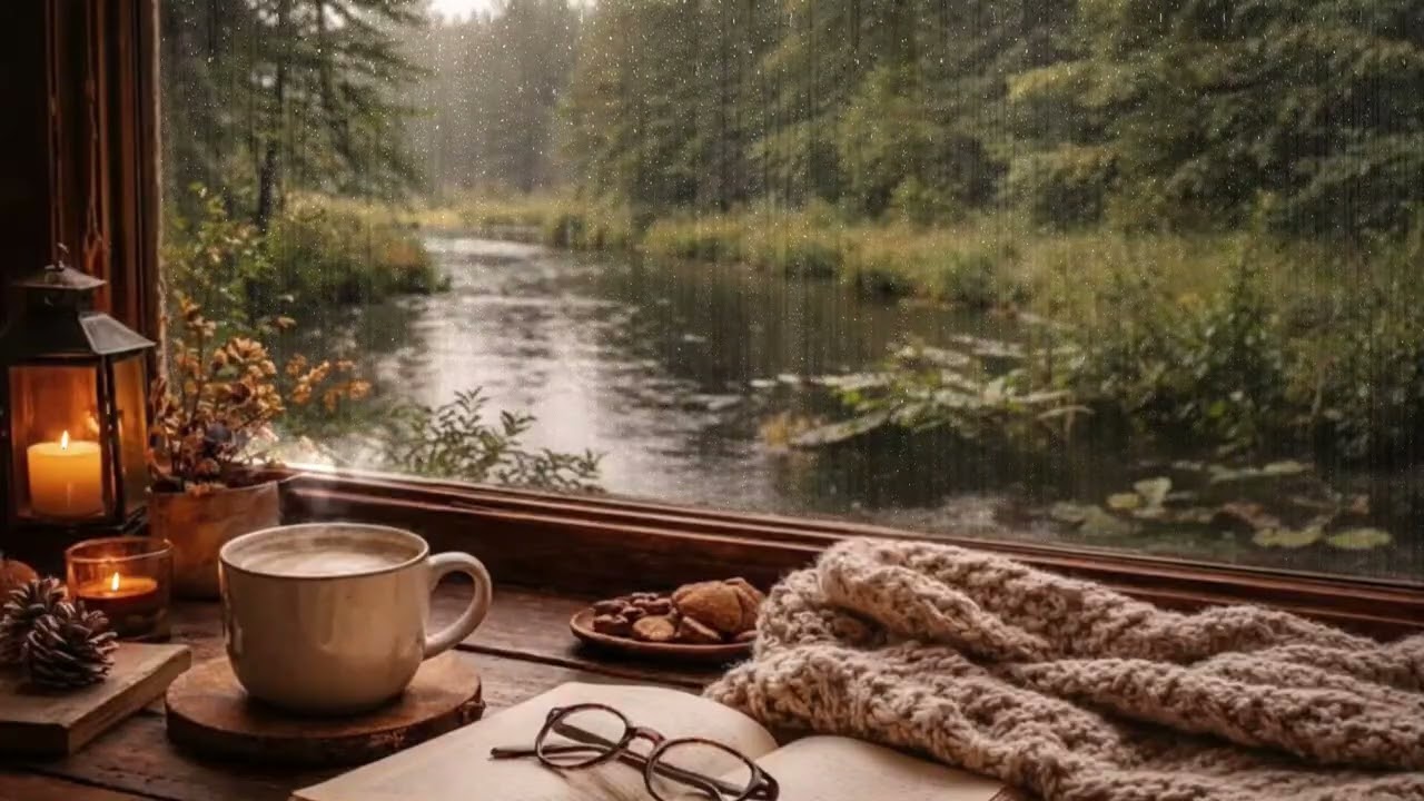 🌧️ Cozy Rain Sounds by the River | Peaceful Reading Ambience | East Texas Nature