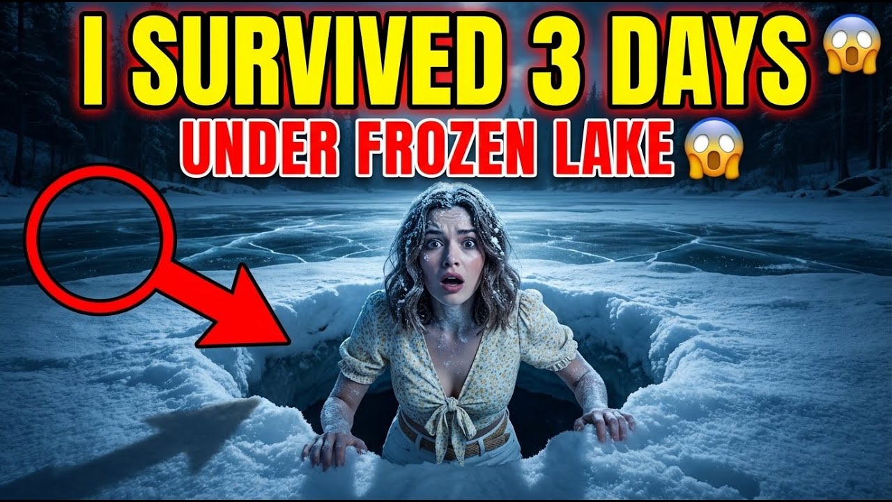 Building Secret Underground Shelter Under Frozen Lake - 3 Day Survival Challenge