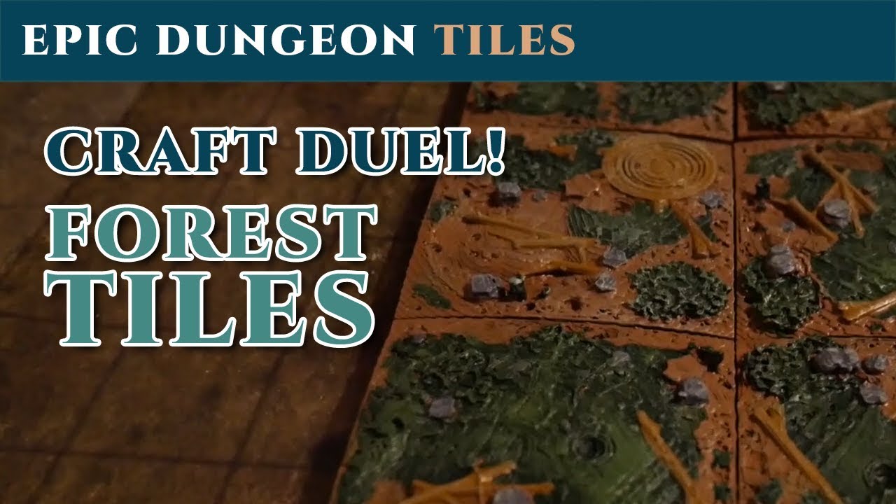 Epic Dungeon Tiles (Forest Tiles) vs Factoria Tabletop
