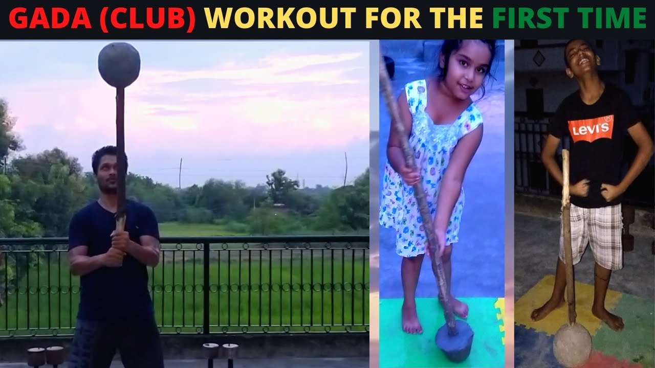 I tried Gada (Indian Club) Workout | Mace Workout for Beginners | Hindi