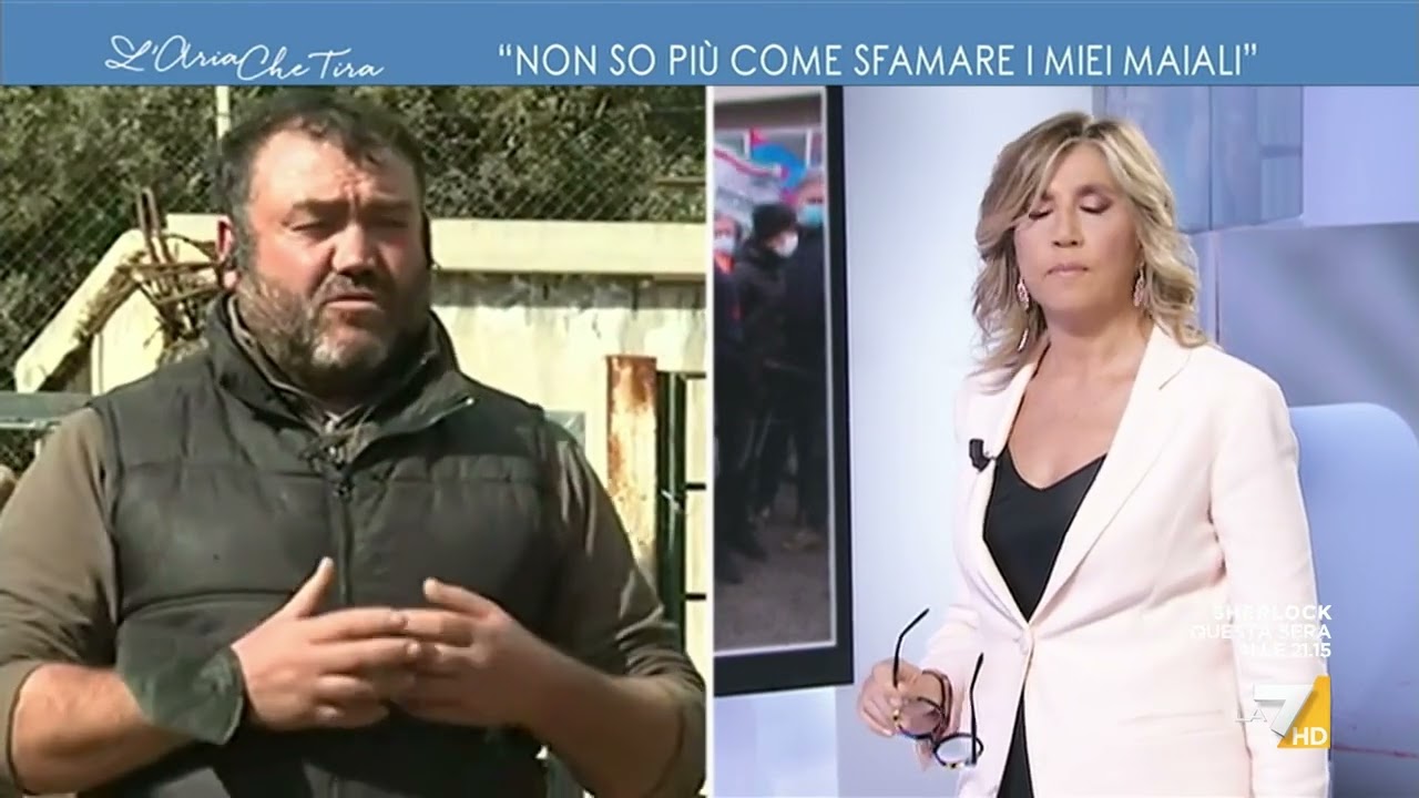 L'allevatore di maialetti sardi Stefano Arzu, che vuole dare le chiavi del suo allevamento al ...