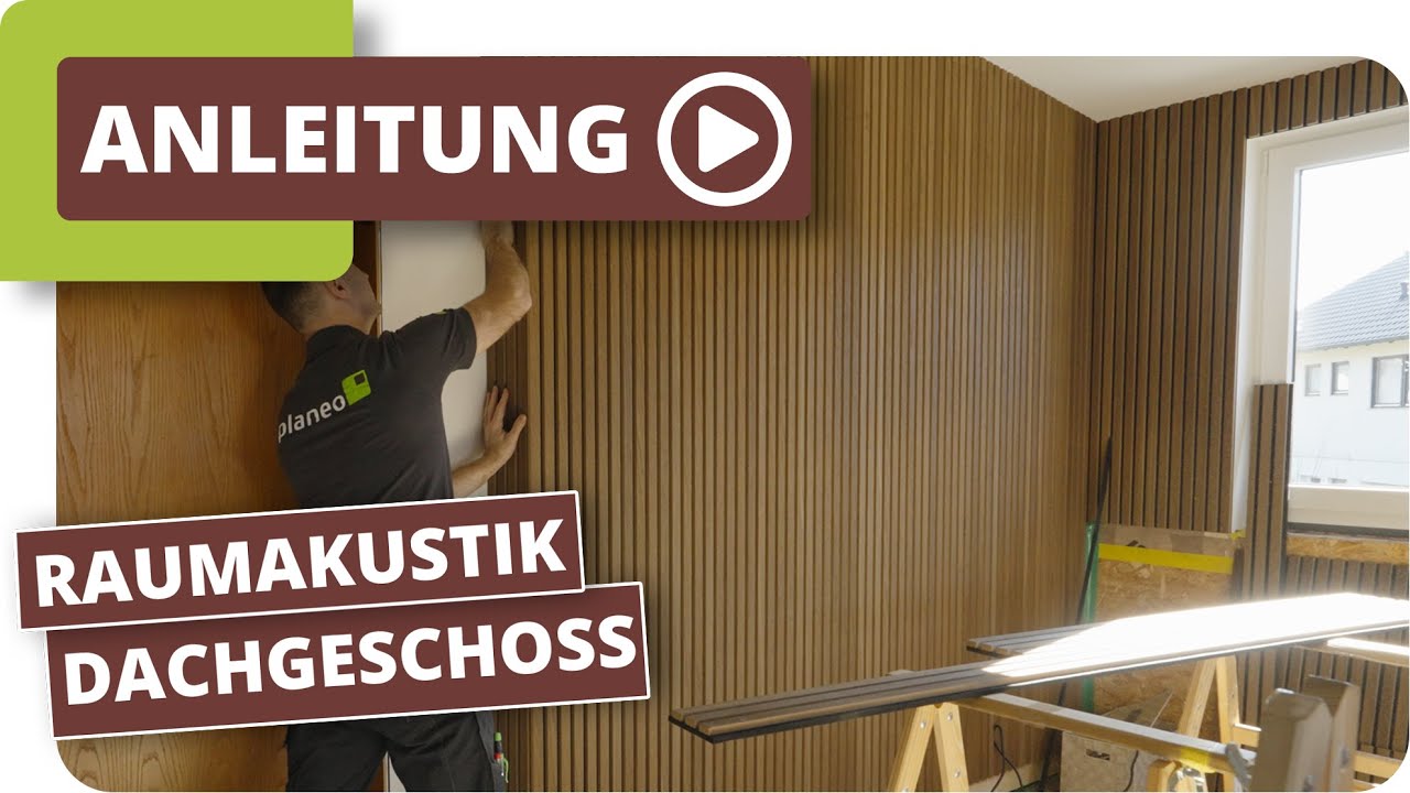 Raumakustik im Dachgeschoss verbessern mit Akupanel