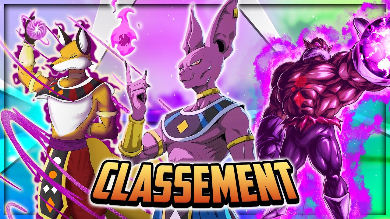 CLASSEMENT des DIEUX de la DESTRUCTION dans DRAGON BALL