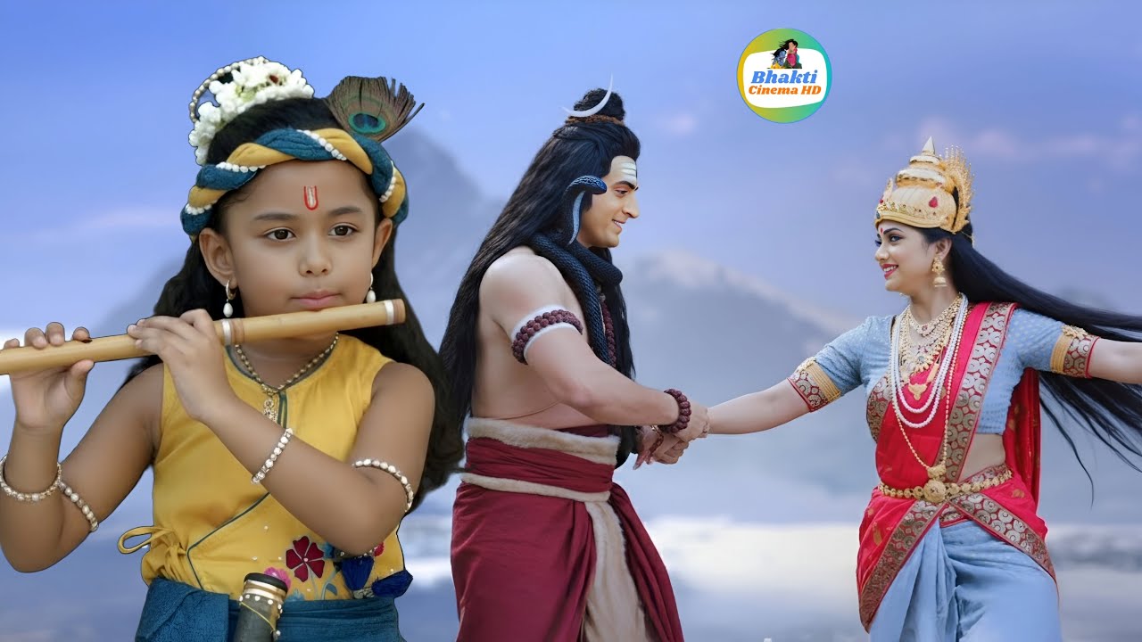 कान्हा की मुरली बजते ही महादेव-पार्वती झूम उठे || Yashomati Maiya Ke Nandlala