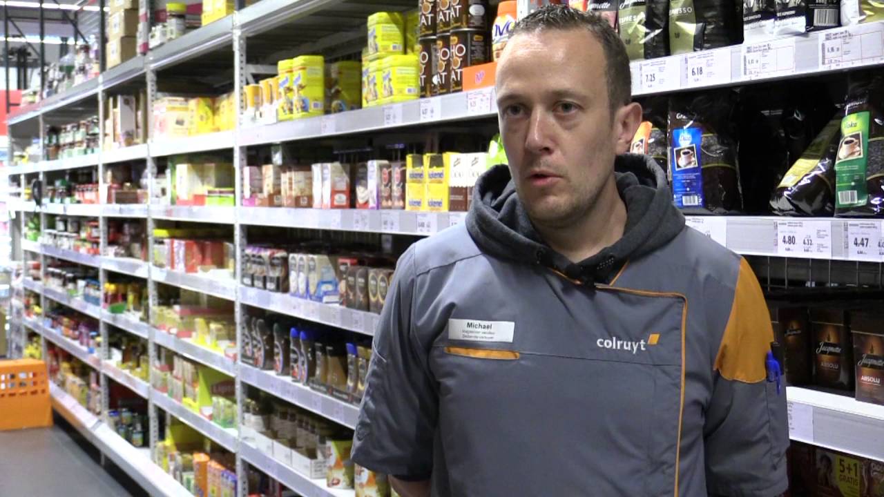 Michael, magasinier vendeur Colruyt Jette