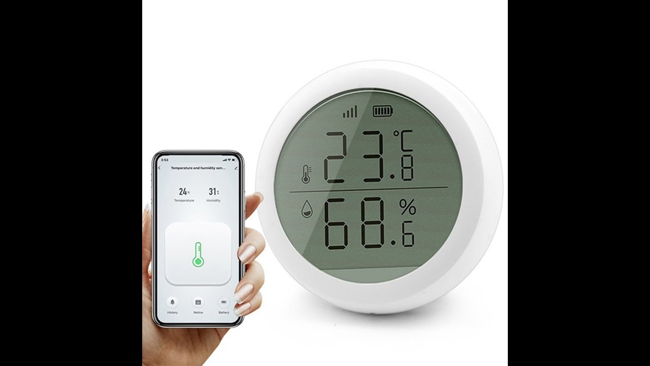 Smart Temperature and Humidity Sensor Wireless Detector
