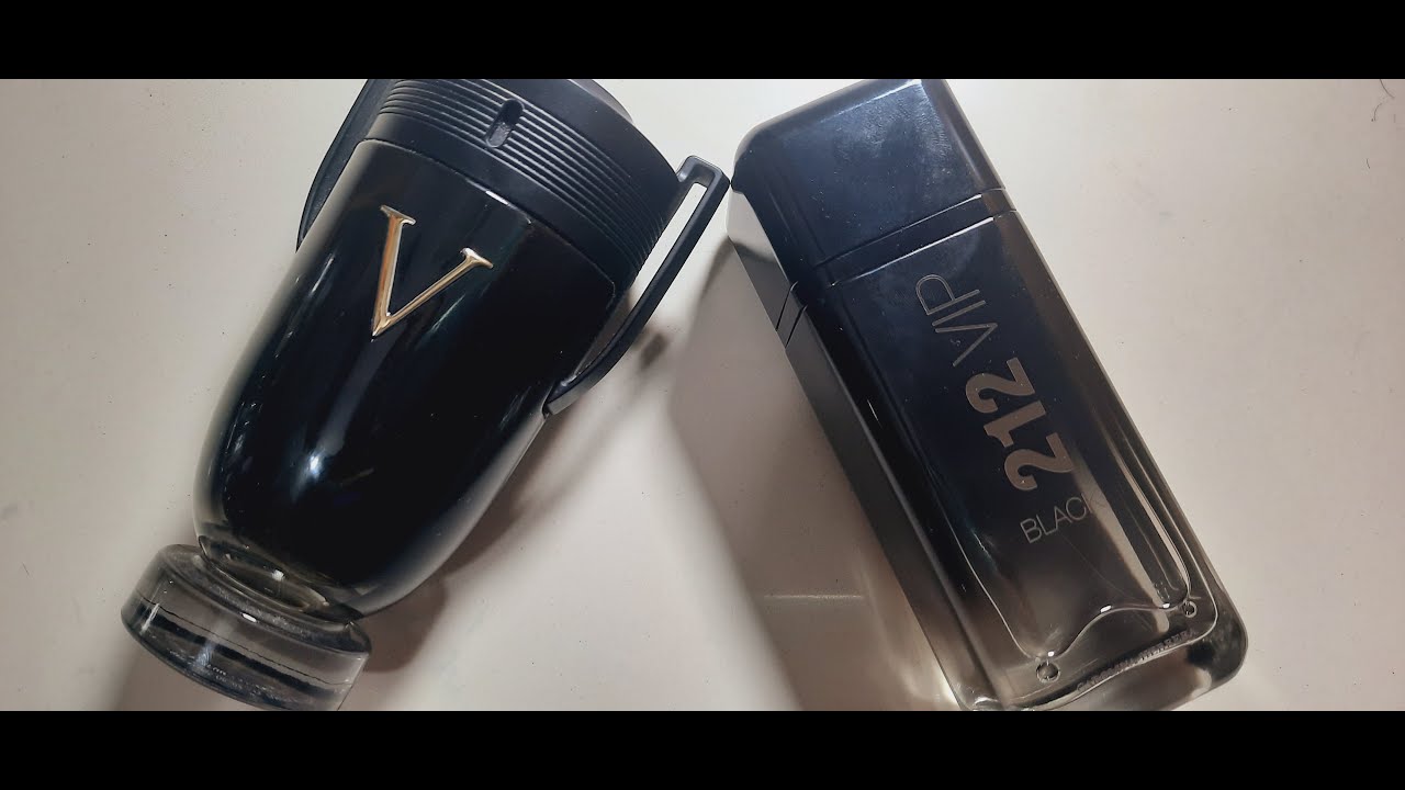 Paco Rabanne Invictus V Vs CH 212 VIP Black (Сравнение)