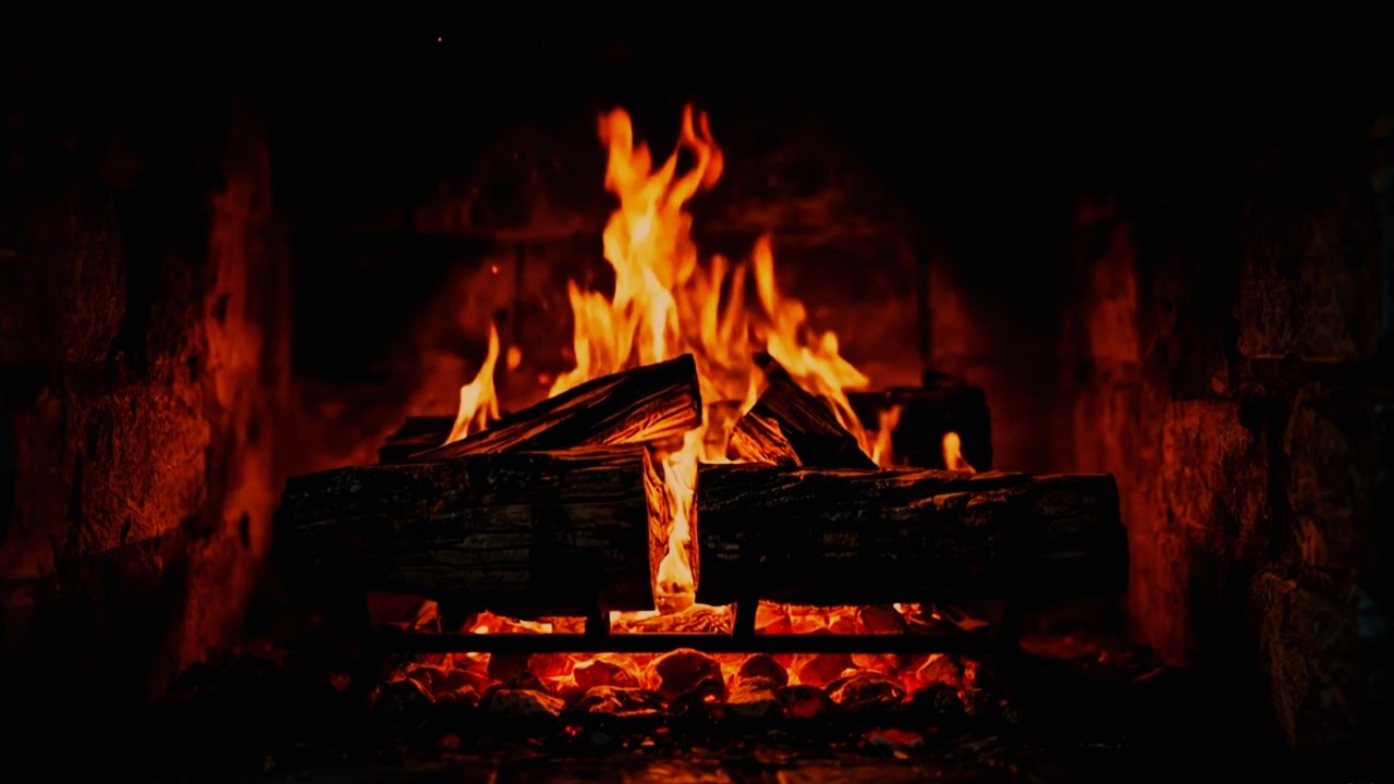 🔥 Emberglow Hearth Ambience for Deep Sleep & Focus | Real Fireplace Sounds