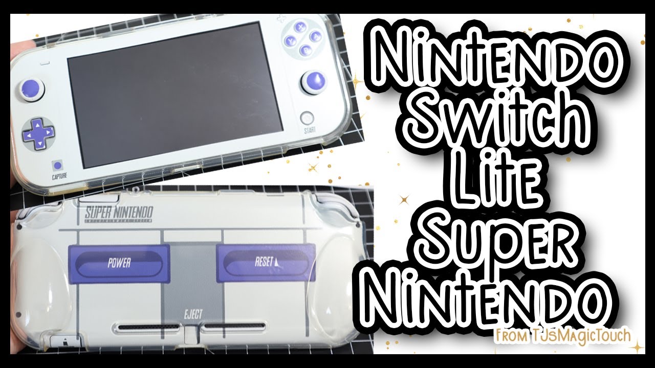 Customize with me | Super NES | Nintendo Switch Lite | JETech Clear Protective Case