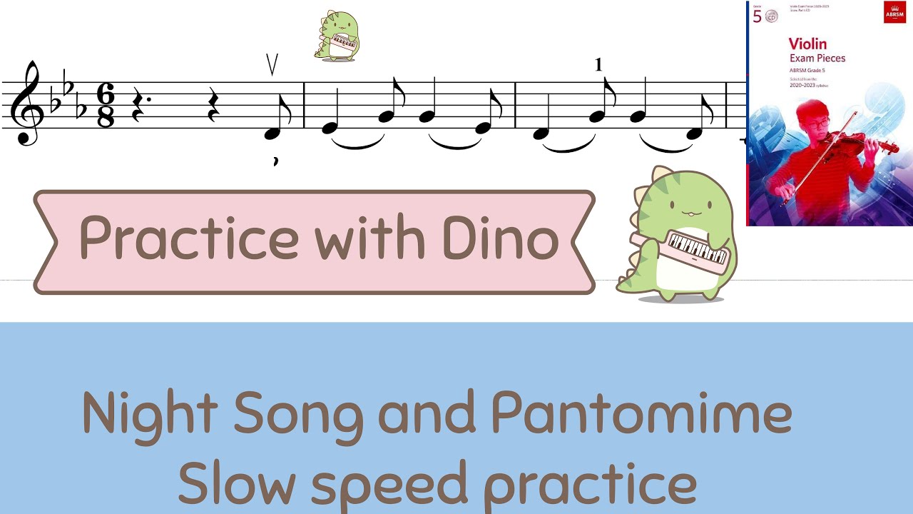 (Slow) Night Song and Pantomime - ABRSM 2020-2023 Violin grade 5 (c2)