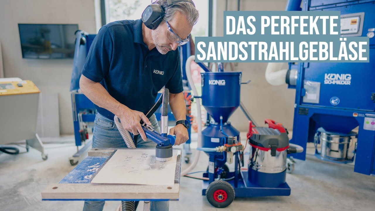 Sandstrahlgebläse Jet-Stream - Inbetriebnahme & Anwendungsbeispiele