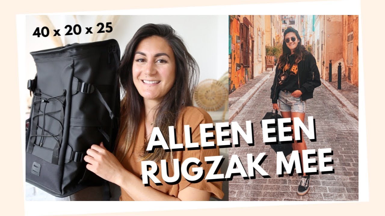 ALLEEN HANDBAGAGE (RUGTAS) INPAKKEN!