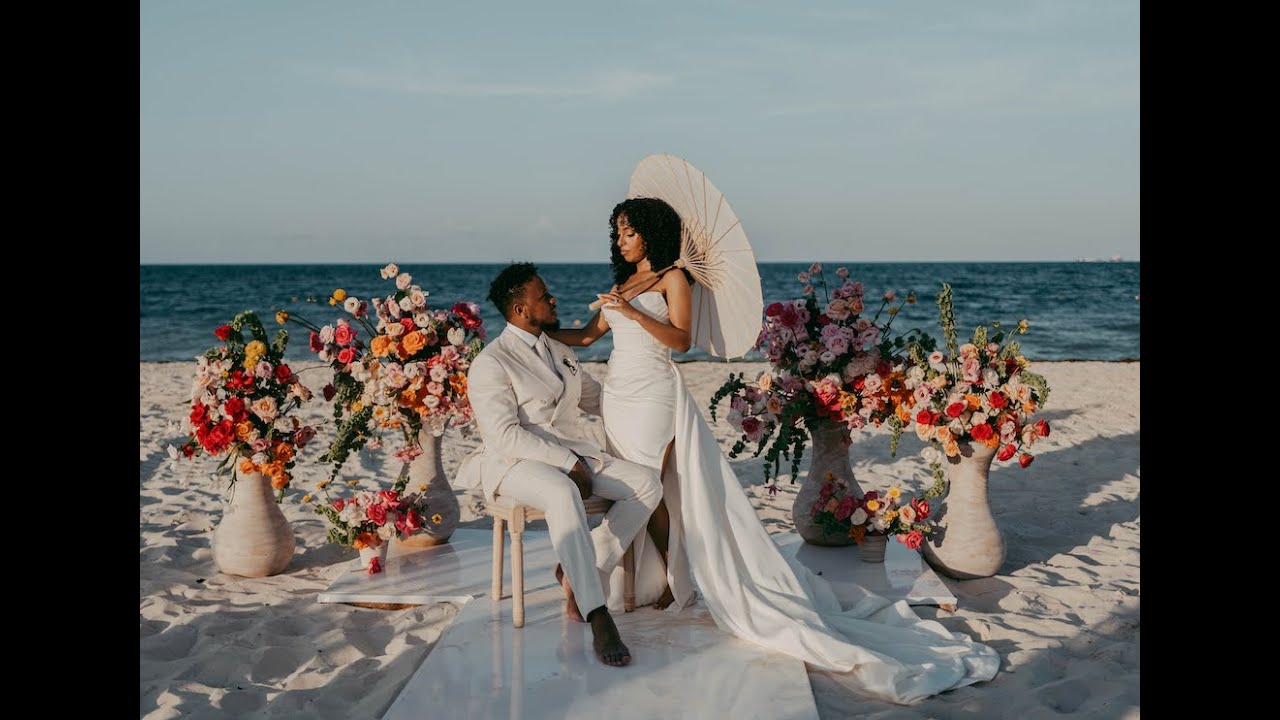 Unique beach wedding at Dreams Playa Mujeres Mexico