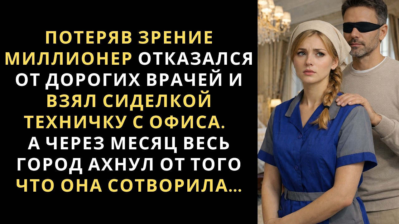 Миллионер наплевав на всех отказался от дорогих врачей и взял сиделкой техничку, а потом...