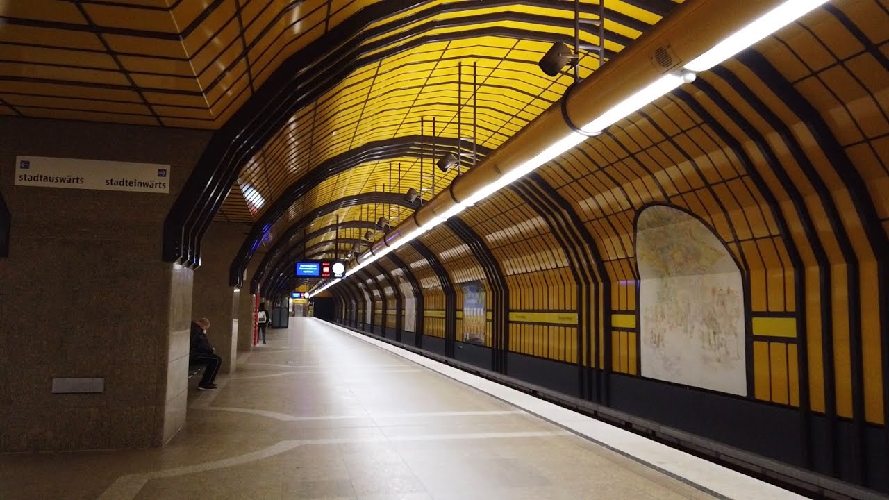 Munich most beautiful subway stations, Theresienwiese U Bahn Station