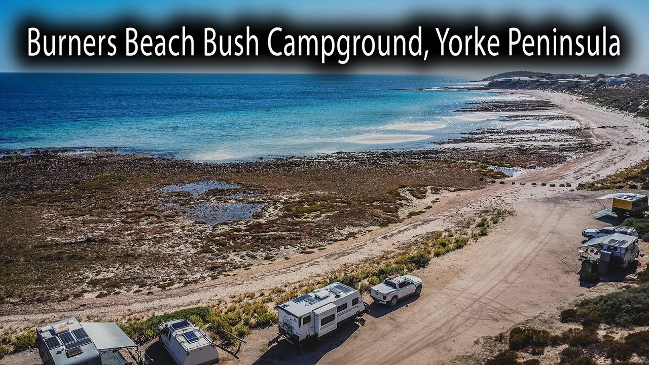 Burners Beach Campground Yorke Peninsula, Grey Nomads Caravanning Australia EP-182