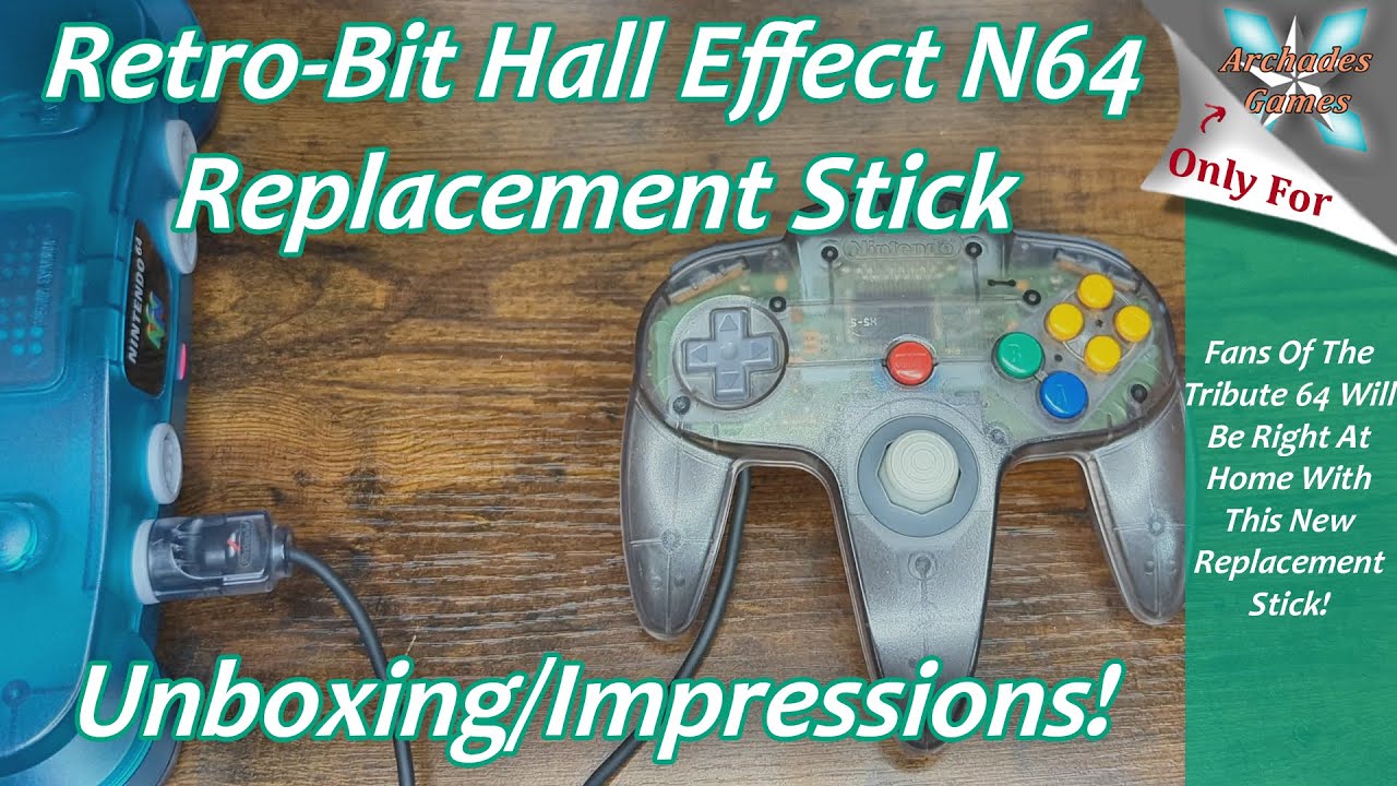 Retro-Bit Hall Effect Replacement N64 Stick Unboxing/Install/Impressions!