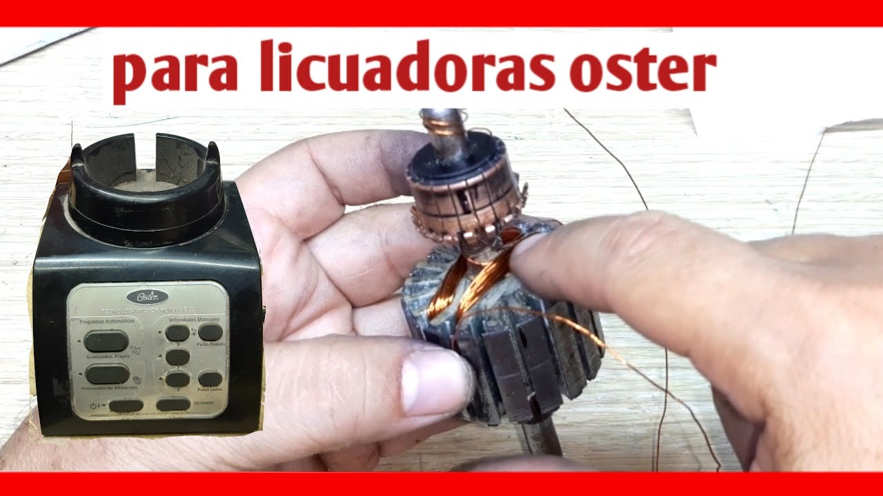 como rebobinar rotor o inducido de licuadora oster( invierte 50 pesos )