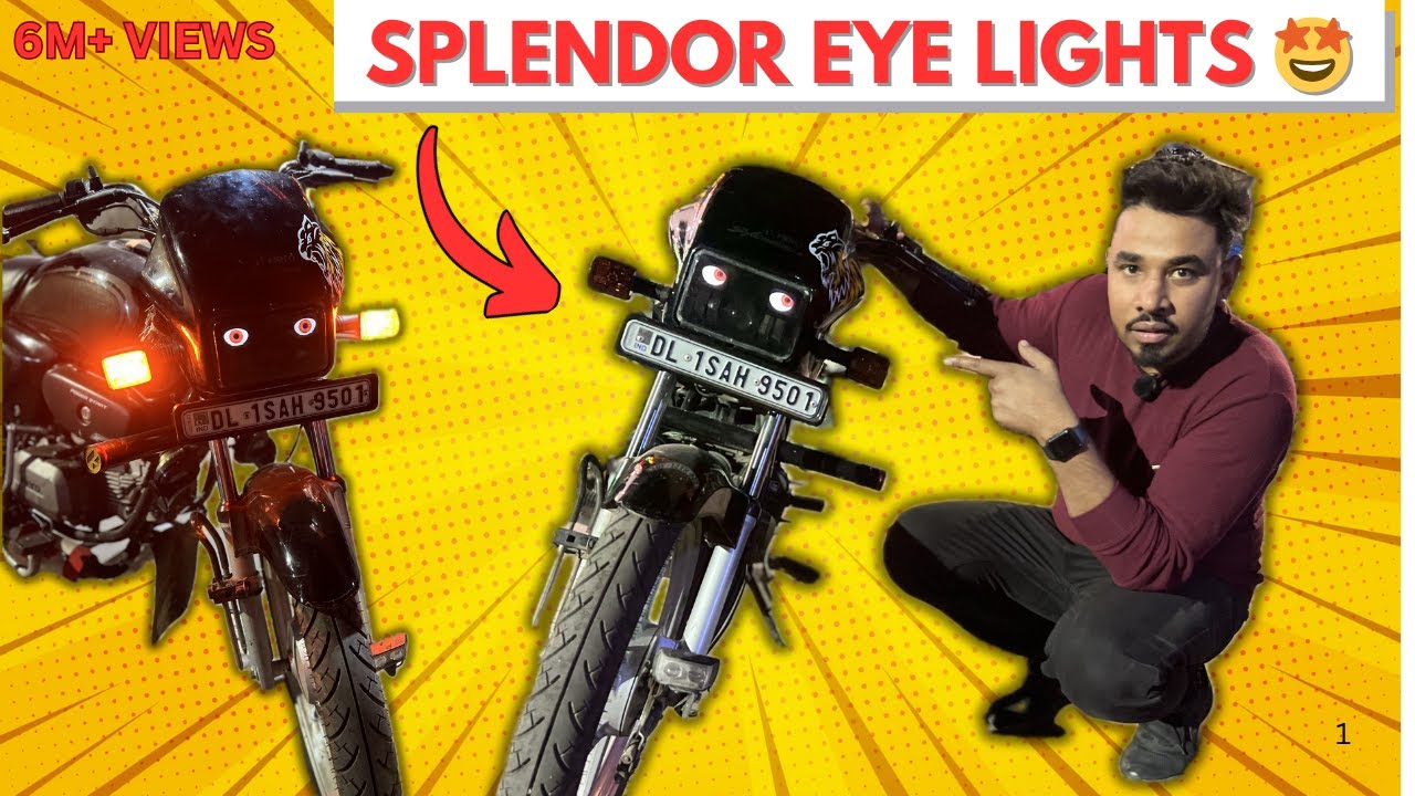 Trending Splendor EYE Light 🤩 | Modified Splendor | Techno Khan