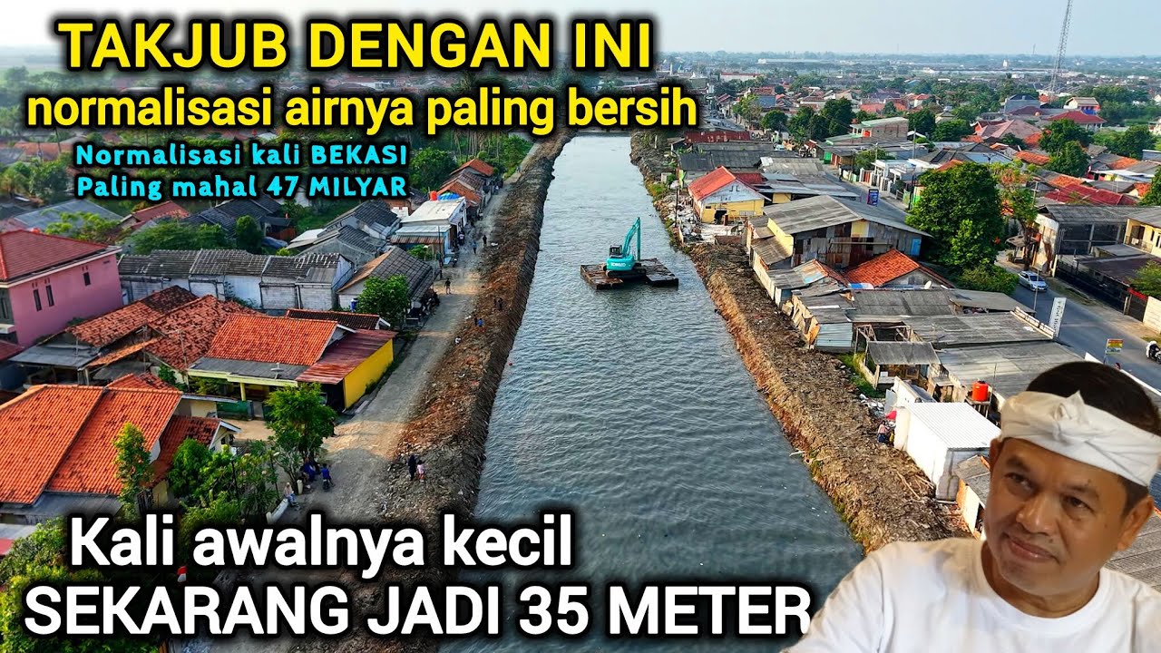 LUAR BIASA❗️GAK BOSAN-BOSAN LIHAT KALI BLOKANG INI , LEBARNYA 35 METER TADINYA 5 METER !!