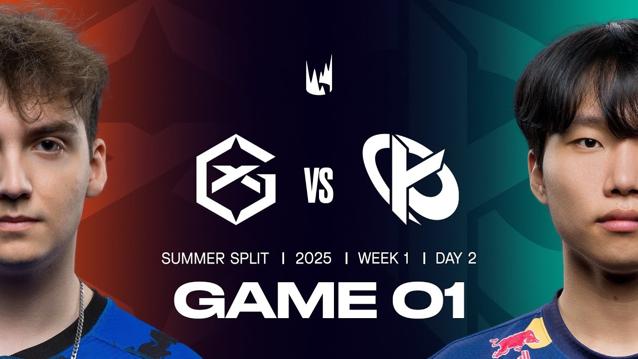 GX v KC | 2025 LEC Summer | Week 1 Day 2 | GIANTX vs. Karmine Corp Game 1