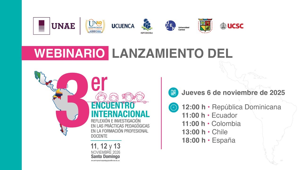 Webinario | 3er Encuentro Internacional Reflexión e Investigación en las Prácticas Pedagógicas