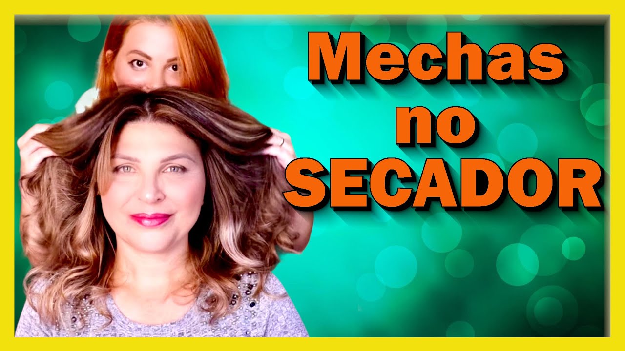 Mechas APENAS COM COLORAÇÃO na Técnica do Secador