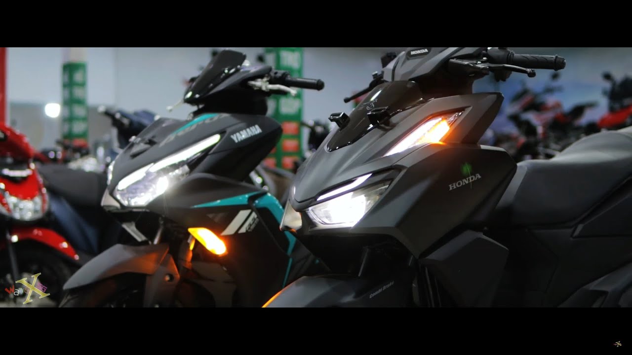 HONDA VARIO 160 2022 vs YAMAHA AEROX 155 v2 / NVX 155 v2 - Walkaround
