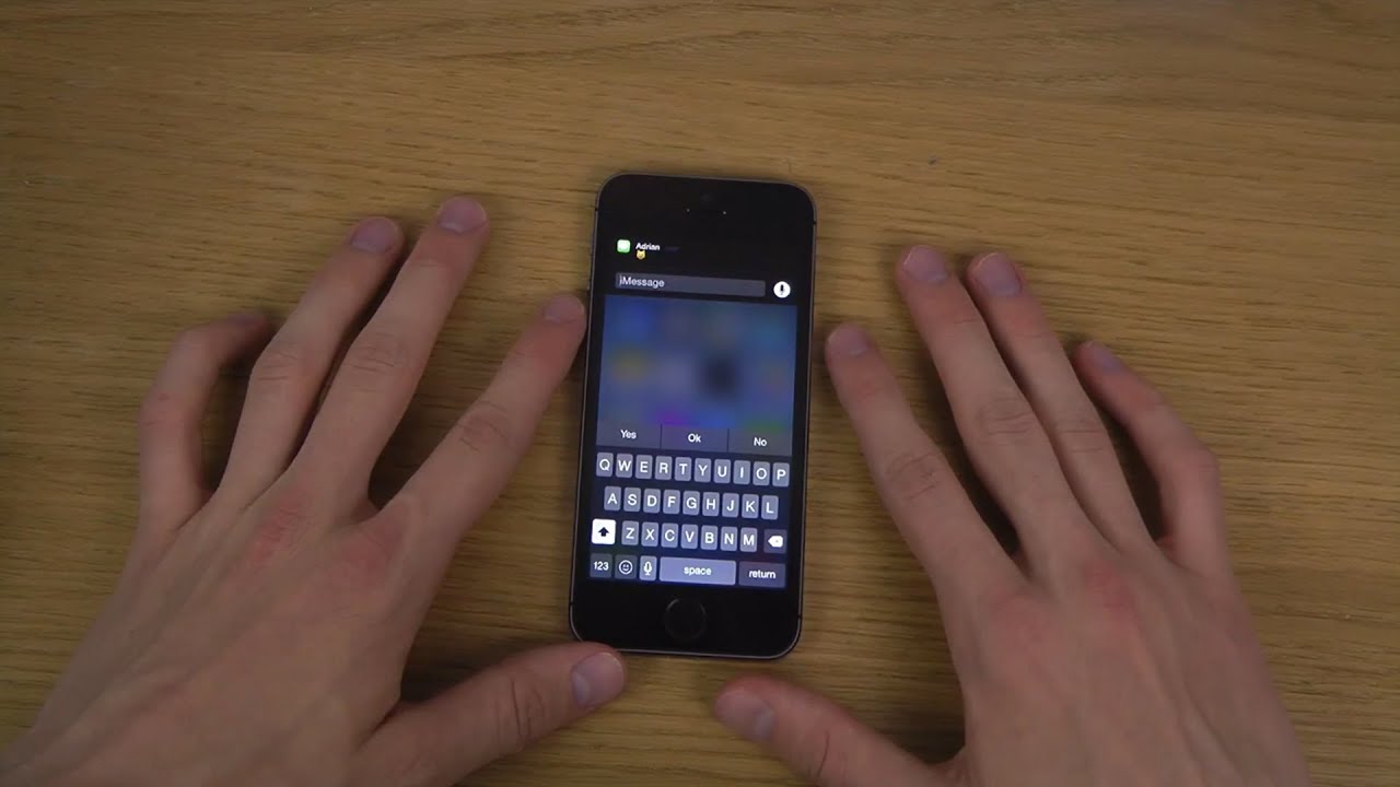 iPhone 5S iOS 8 - Quick Reply Messages Review