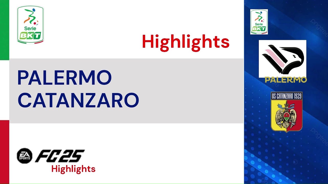 PALERMO - CATANZARO: Gol e Highlights I SERIE B I FC25