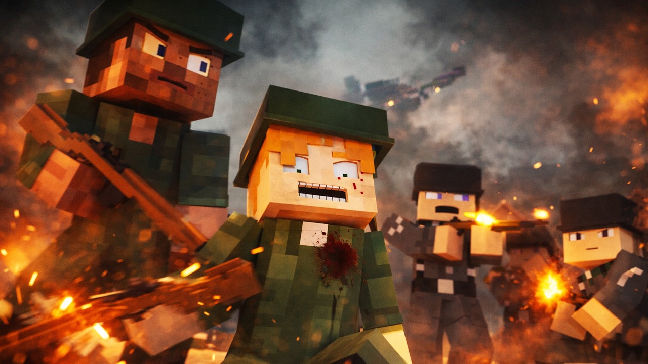 Operation D-Day - Alex and Steve Life FULL MOVIE (Minecraft Animation)