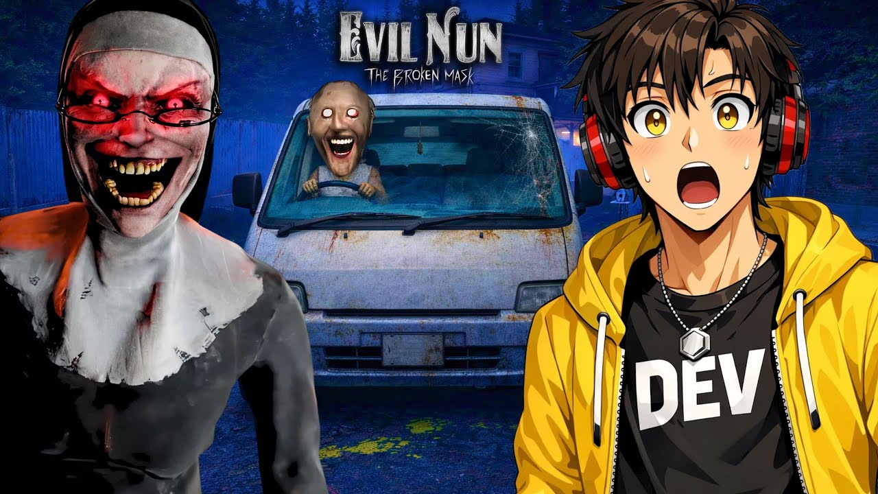 ANZU SENPAI Plays EVIL NUN THE BROKEN MASK | EPIC VAN ESCAPE