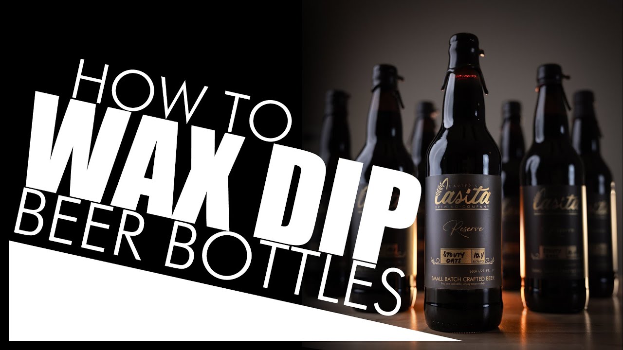 How to wax seal beer bottles: wax dip homebrew