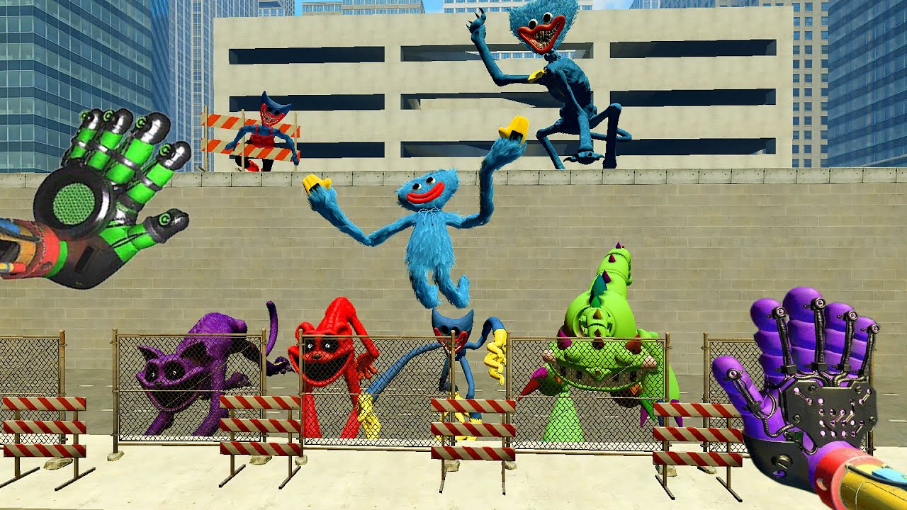 HUGGY WUGGY AND HIS FRIENDS FROM POPPY PLAYTIME ARE TERRIFIED BECAUSE SOME FORCE IS OUT THERE | GMOD