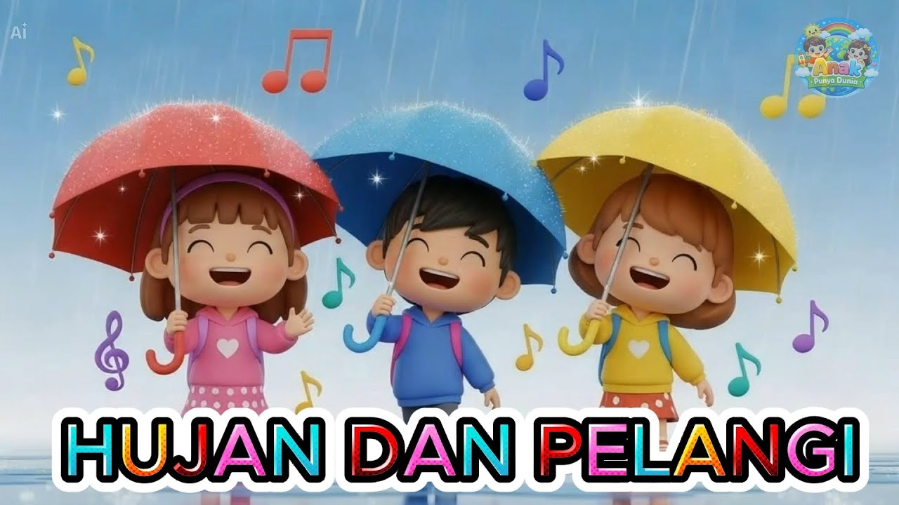 Hujan Turun… Pelangi Datang! 🌧️➡️🌈 | Lagu Anak