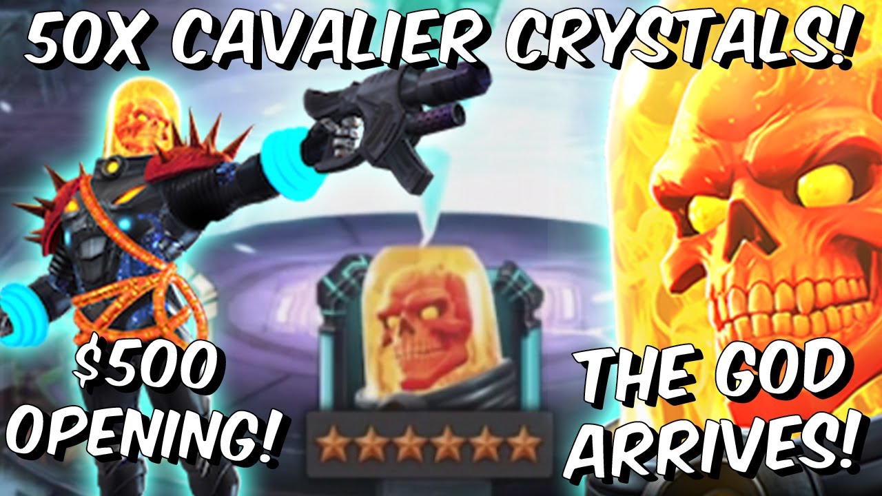 $500 6 Star Cosmic Ghost Rider Cavalier Crystal Opening! - WHALING!!! - Marvel Contest of Champions