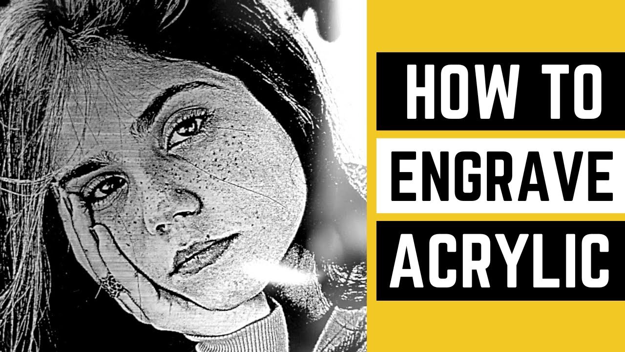 Engraving photos on Clear ACRYLIC | How to engrave photo on acrylic