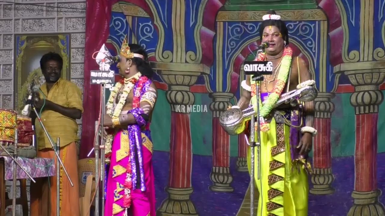 ராஜபார்ட் M.C.படையப்பா வருகை & கலைவேந்தர் கவிராஜ் நாரதர் சந்திப்பு || கம்பூர் வள்ளி திருமணம் நாடகம் 