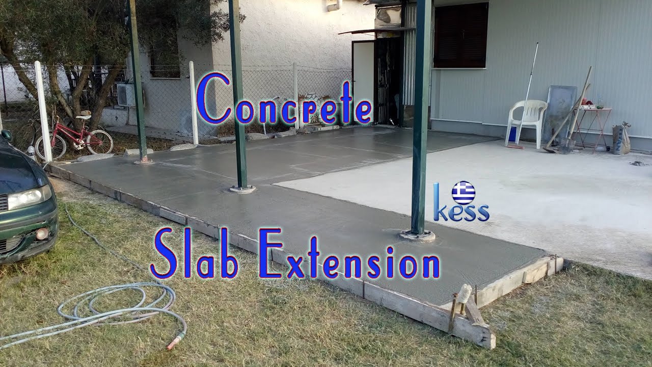 Concrete Slab Extension - Επέκταση Πλάκας Σκυροδέματος
