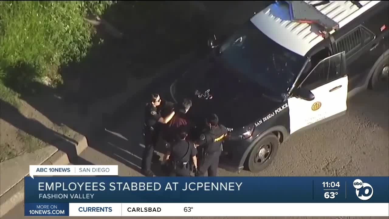 Employees stabbed with pliers during confrontation at Fashion Valley store